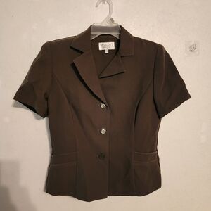 Studio I Blazer Three Button Short Sleeve Size 8P